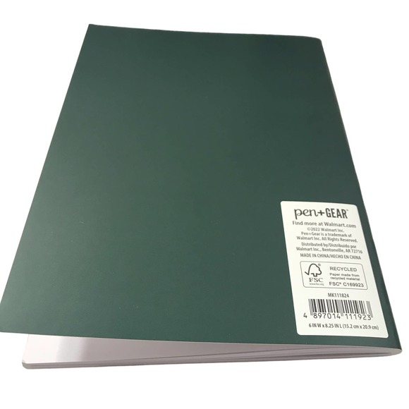 New Pen + Gear Task Planner, Undated, Emerald Green Paper Cover, 112 Pages - Picture 2 of 6